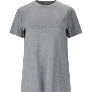 Damski jersey Endurance Alvaly Melange. Fioletowe koszulki sportowe ENDURANCE, bez wzorów, z jersey, bez ramiączek. Za 166,00 zł.