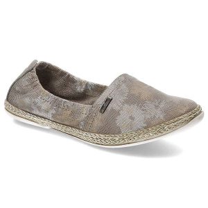 Szare Espadryle Lemar Damskie Wygodne Lekkie Buty. Szare balerinki Lemar, bez wzorów, ze skóry, bez obcasa. Za 159,00 zł.