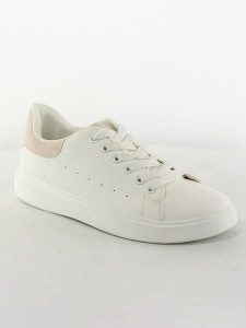 Sixth Sens Sneakersy "Sixth Sense" w kolorze biało-jasnoróżowym rozmiar: 37. Białe trampki Sixth Sens, bez wzorów, bez zapięcia. Za 86,99 zł.