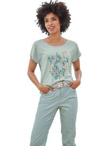 Heine Koszulka w kolorze turkusowym rozmiar: 44. Niebieskie bluzki Heine, bez wzorów, bez kołnierzyka, bez ramiączek. Za 34,99 zł.