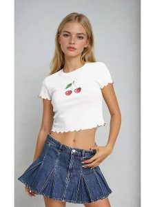 Monki Spódnica dżinsowa w kolorze niebieskim rozmiar: 46. Niebieskie spódnice Monki, bez wzorów, z bawełny, mini. Za 43,99 zł.