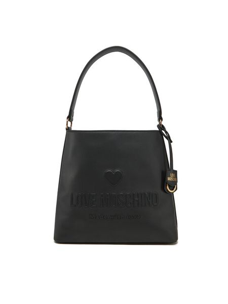 LOVE MOSCHINO Torebka JC4115PP1ML1000A Czarny. Czarne torebki klasyczne LOVE MOSCHINO, bez wzorów, ze skóry, bez dodatków. Za 569,99 zł.