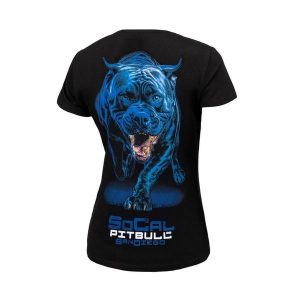 Koszulka damska Pitbull Street King. Czarne bluzki PITBULL, xl, bez wzorów, casualowe, bez kołnierzyka, bez ramiączek. Za 99,00 zł.