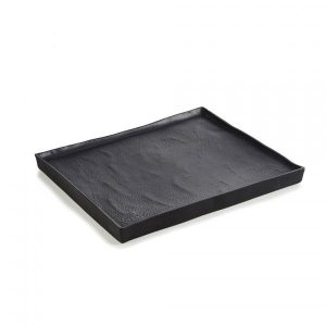 Talerz Revol Black Moon 21x18. Czarne jeansy Revol, bez wzorów. W wyprzedaży za 154,90 zł.