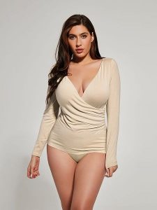 Kris Line Koszulka w kolorze beżowym rozmiar: XL. Brązowe bluzki Kris line, xl, bez wzorów, bez kołnierzyka, bez ramiączek. Za 83,62 zł.