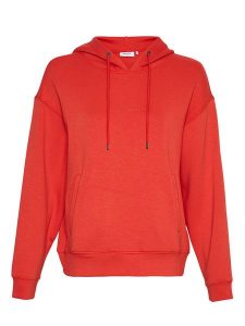 MOSS COPENHAGEN Bluza w kolorze czerwonym rozmiar: S/M. Czerwone bluzy Moss Copenhagen, m, bez wzorów, z wiskozy, z kapturem. Za 153,71 zł.
