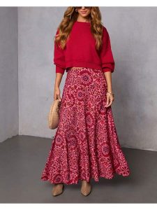 Milan Kiss Spódnica w kolorze różowym rozmiar: XL. Różowe spódnice Milan Kiss, xl, bez wzorów, maxi. Za 152,99 zł.