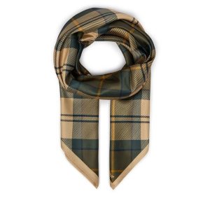 Chusta Barbour. Zielone apaszki i chusty Barbour, bez wzorów. Za 179,99 zł.