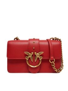 PINKO Torebka Love One Mini Cl PE 25 PCPL 100059 A0F1 Czerwony. Czerwone torebki wieczorowe Pinko, bez wzorów, ze skóry, bez dodatków. Za 669,99 zł.