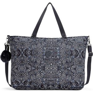 Torebka "XL Bag" w kolorze granatowo-białym - 64 x 42 x 17 cm. Torebki klasyczne marki Kipling. W wyprzedaży za 128,95 zł.