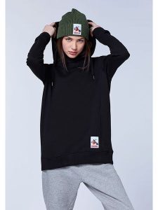 Chiemsee Bluza w kolorze czarnym rozmiar: M. Czarne bluzy Chiemsee, m, z aplikacjami, z kapturem. Za 122,96 zł.