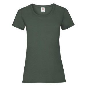 Koszulka Damska Valueweight Heather T-shirt. Zielone bluzki FRUIT OF THE LOOM, l, bez wzorów, sportowe, bez kołnierzyka, bez ramiączek. Za 30,99 zł.