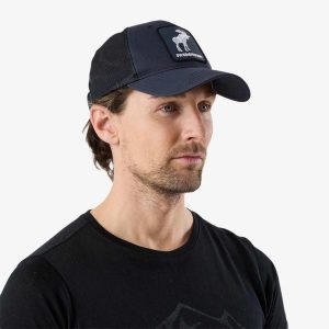 Czapka z daszkiem Unisex Swedemount Forest Cap. Niebieskie czapki SWEDEMOUNT, bez wzorów, sportowe. Za 79,99 zł.