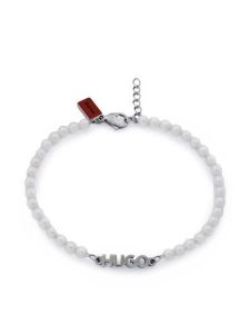 HUGO Bransoletka E-Smallpearl-Bra 50544521 Biały. Białe bransoletki Hugo. Za 279,99 zł.