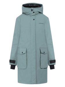 Didriksons Kurtka zimowa "Ilsa" w kolorze błękitnym rozmiar: 42. Niebieskie kurtki Didriksons, na zimę, bez wzorów, z puchu, bez kaptura. Za 592,99 zł.