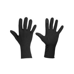 Rękawiczki zimowe unisex Icebreaker 260 Tech Glove Liners. Czarne rękawiczki Icebreaker, na zimę, bez wzorów, z wełny. Za 144,99 zł.