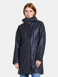 Didriksons Parka "Elly" w kolorze granatowym rozmiar: 36. Niebieskie płaszcze Didriksons, s, bez wzorów, bez kaptura. Za 184,95 zł.