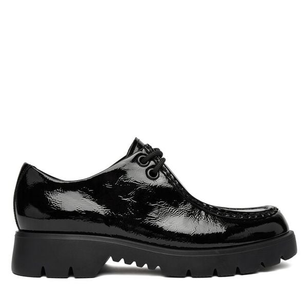 Półbuty HÖGL. Czarne półbuty HÖGL, bez wzorów, bez obcasa, na płaskiej podeszwie, bez zapięcia. Za 499,99 zł.