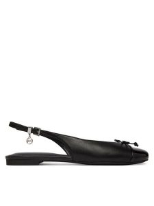 MICHAEL Michael Kors Baleriny Piper Sling 40S6PIFP2L Czarny. Czarne balerinki MICHAEL Michael Kors, bez wzorów, ze skóry, bez obcasa, bez zapięcia. Za 415,99 zł.