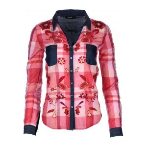 Desigual Koszula Damska L Czerwony. Koszule marki Desigual. W wyprzedaży za 255,00 zł.