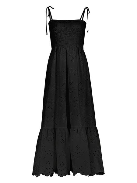Sublevel Sukienka w kolorze czarnym rozmiar: M/L. Czarne sukienki Sublevel, l, bez wzorów, z bawełny, bez kołnierzyka, bez ramiączek, maxi. Za 153,71 zł.