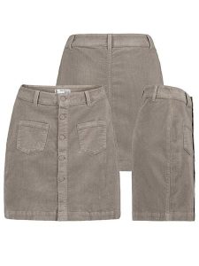 Eight2Nine Spódnica sztruksowa w kolorze szarym rozmiar: XS. Szare spódnice Eight2Nine, xs, bez wzorów, ze sztruksu, mini. Za 57,20 zł.