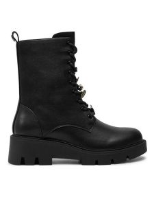 TWINSET Trapery 242TCP054 Czarny. Czarne buty zimowe Twinset, ze skóry, bez obcasa, bez zapięcia. Za 729,99 zł.