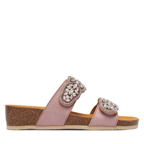 Klapki Scholl. Czerwone klapki Scholl, bez wzorów, bez obcasa. Za 374,99 zł.