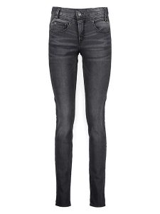 Herrlicher Dżinsy - Skinny fit - w kolorze antracytowym rozmiar: W25/L32. Czarne jeansy Herrlicher, z aplikacjami, ze skóry. Za 100,99 zł.