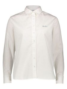 Pepe Jeans Koszula w kolorze białym rozmiar: L. Białe koszule Pepe Jeans, l, bez wzorów, z bawełny, bez kołnierzyka, bez ramiączek. Za 136,45 zł.