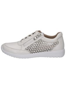 Caprice Skórzane sneakersy w kolorze białym rozmiar: 41. Białe trampki Caprice, bez wzorów, ze skóry, bez zapięcia. Za 307,46 zł.
