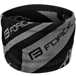 Chusta wielofunkcyjna dla dorosłych sportowa Force Step zimowa. Czarne apaszki i chusty FORCE, bez wzorów, sportowe. Za 39,90 zł.