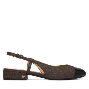 Baleriny MICHAEL Michael Kors. Brązowe balerinki MICHAEL Michael Kors, bez wzorów, bez obcasa, bez zapięcia. Za 485,99 zł.