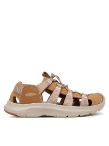 Keen Sandały Seanik H2 W 1030385 Brązowy. Brązowe buty trekkingowe Keen, bez wzorów, z materiału, bez obcasa, bez zapięcia. Za 249,99 zł.