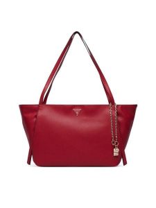 Guess Torebka Devon HWBG97 45230 Czerwony. Czerwone shopper bag Guess, z aplikacjami, ze skóry, bez dodatków. Za 634,99 zł.
