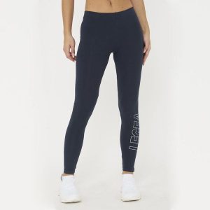 Legginsy Damskie LEGEA Levery Niebieskie. Niebieskie legginsy LEGEA, bez wzorów, z bawełny, z podwyższonym stanem, długie. Za 68,00 zł.
