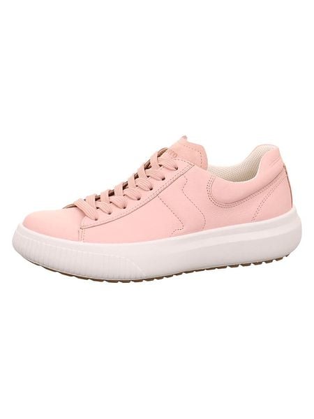 Legero Skórzane sneakersy "T4 Jump" w kolorze jasnoróżowym rozmiar: 42. Różowe trampki Legero, bez wzorów, bez zapięcia. Za 254,14 zł.