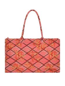 BLE Shopper bag w kolorze pomarańczowo-różowym - 58 x 32 cm rozmiar: onesize. Pomarańczowe shopper bag BLE, bez wzorów, z materiału, na ramię, bez dodatków. Za 56,45 zł.