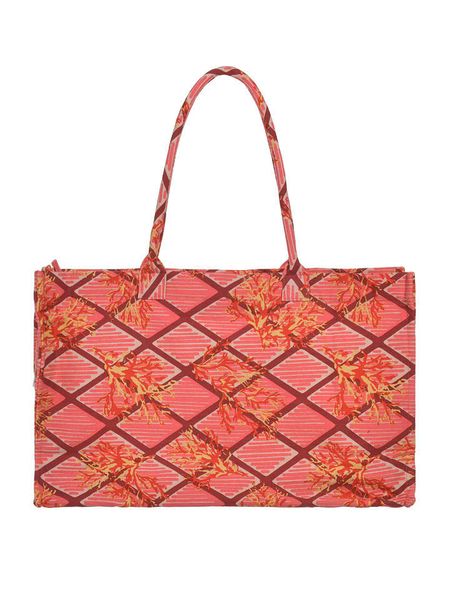 BLE Shopper bag w kolorze pomarańczowo-różowym - 58 x 32 cm rozmiar: onesize. Pomarańczowe shopper bag BLE, bez wzorów, z materiału, na ramię, bez dodatków. Za 80,70 zł.