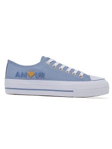 Sixth Sens Sneakersy w kolorze niebieskim rozmiar: 36. Niebieskie trampki Sixth Sens, z aplikacjami, bez zapięcia. Za 114,17 zł.