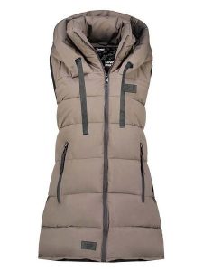 Canadian Peak Kamizelka pikowana "Dolbeak" w kolorze szarobrązowym rozmiar: XXL. Szare kamizelki Canadian Peak, xxl, bez wzorów, bez kołnierzyka, bez ramiączek, bez kaptura. Za 184,46 zł.