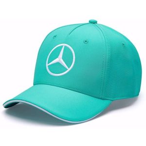 Czapka Mercedes Map F1 Team Baseball Cap, Dla obu płci. Niebieskie czapki OEM, bez wzorów, z poliesteru. Za 118,83 zł.