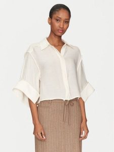 DAY BIRGER ÉT MIKKELSEN Koszula Eleanor DAY65243675 Beżowy Loose Fit. Brązowe koszule DAY Birger et Mikkelsen, bez wzorów, z wiskozy, bez kołnierzyka, bez ramiączek. Za 479,99 zł.