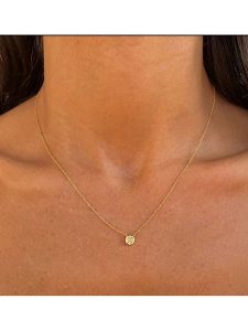 OR Carats Złoty naszyjnik z diamentami rozmiar: onesize. Żółte naszyjniki OR Carats, z diamentem, złote. Za 776,95 zł.