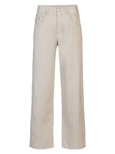 Herrlicher Spodnie "Baggy" w kolorze beżowym rozmiar: W26/L34. Brązowe spodnie z wysokim stanem Herrlicher, bez wzorów, z materiału, z podwyższonym stanem. Za 208,99 zł.