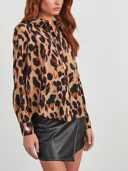 Milan Kiss Koszula w kolorze beżowym rozmiar: L. Brązowe koszule Milan Kiss, l, bez wzorów, bez kołnierzyka, bez ramiączek. Za 143,56 zł.