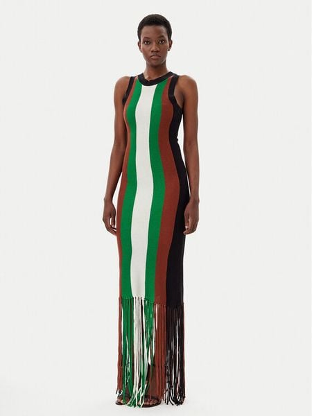 Silvian Heach Sukienka dzianinowa GPP25026VE Zielony Regular Fit. Zielone kombinezony Silvian Heach, s, bez wzorów, z dzianiny, bez kołnierzyka, bez ramiączek. Za 359,99 zł.