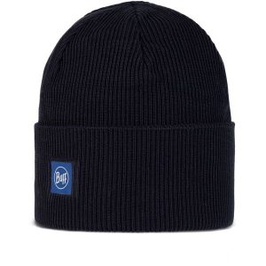 Czapka BUFF Crossknit Beanie Solid. Niebieskie czapki Buff, bez wzorów, sportowe. Za 117,99 zł.