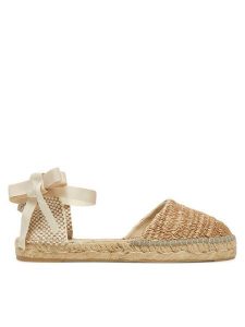 Manebi Espadryle H 1.5 P0 Beżowy. Brązowe espadryle Manebi, bez wzorów, ze skóry, bez obcasa. Za 319,99 zł.