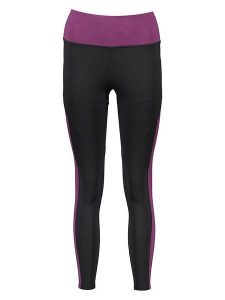 Asics Legginsy funkcyjne w kolorze fioletowo-czarnym rozmiar: S. Czarne legginsy ASICS, bez wzorów, z materiału. Za 96,60 zł.